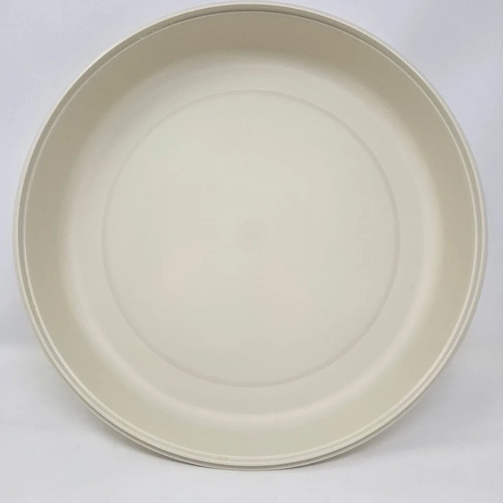 Vintage Tupperware Jel-ette‎ Serving Tray with Lid 1665-4 Almond 7 Compartment